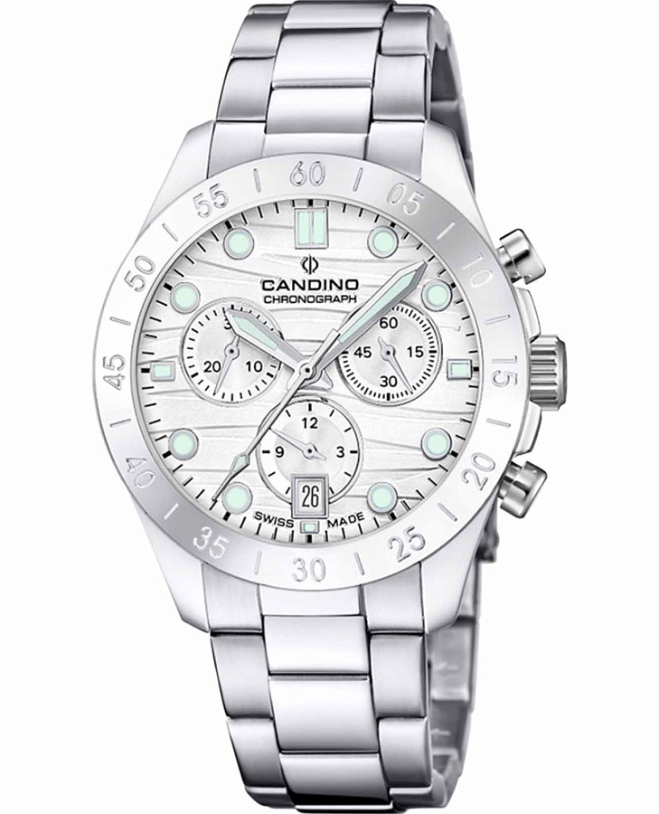 Часы Candino Chronos C4783/1 — женские, белый