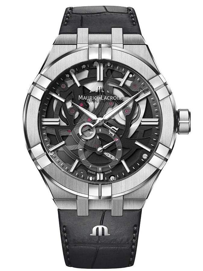Часы Maurice Lacroix Aikon Automatic Mercury AI6088-SS002-030-1 — механические, металл сталь
