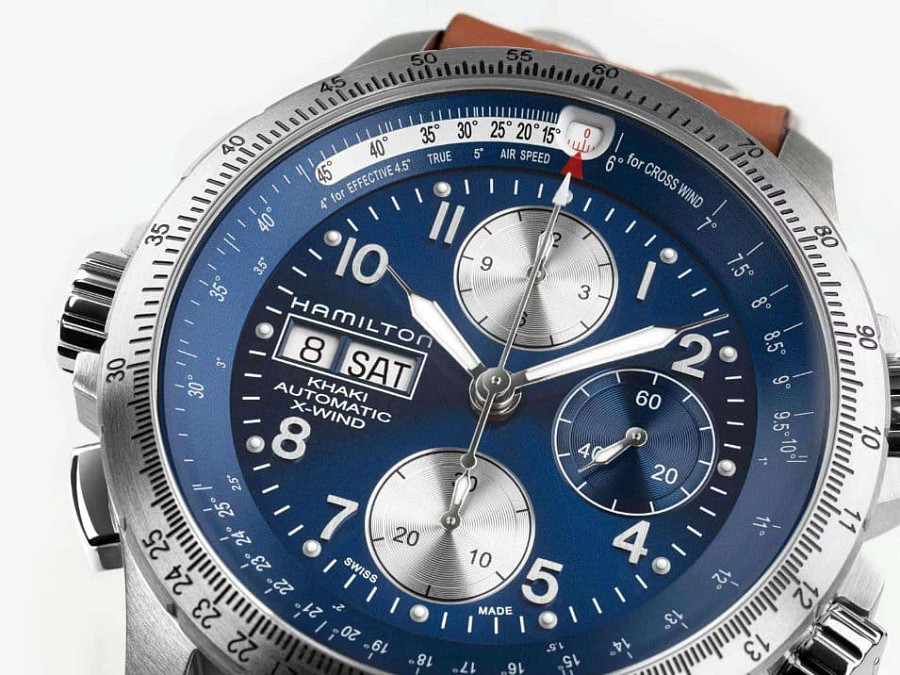 Часы Hamilton Khaki Aviation X-Wind Auto Chrono 44mm H77506540 — артикул H77506540, мужские