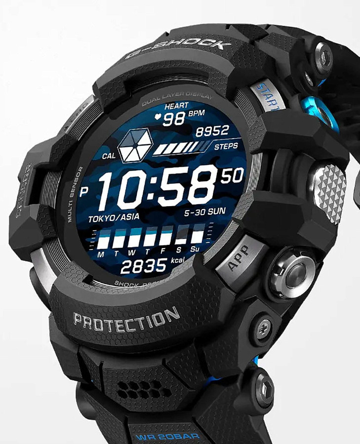 Часы Casio G-Shock GSW-H1000-1ADR — мужские, черный