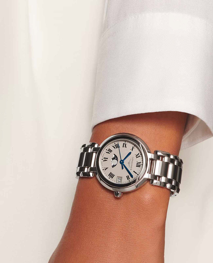 Часы Longines PrimaLuna L8.115.4.71.6 — нержавеющая сталь, женские