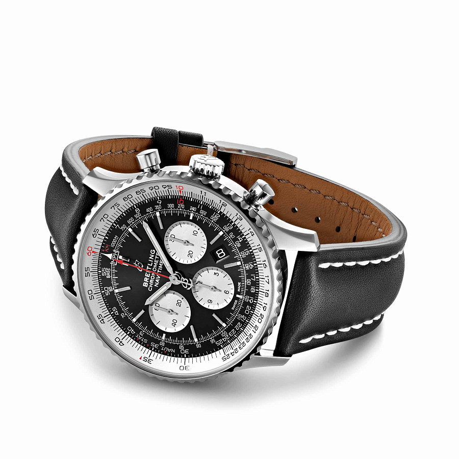 Часы Breitling Navitimer B01 Chronograph 46 AB0127211B1X1 — металл сталь, Швейцария