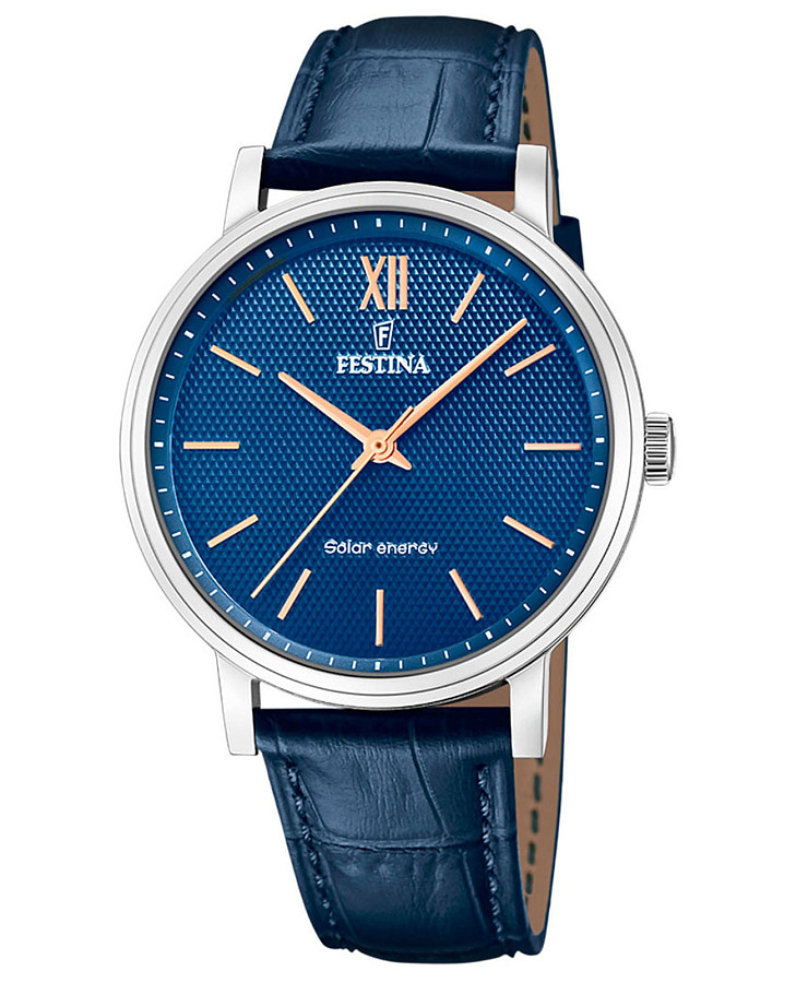 Часы Festina Solar F20660/4 — мужские, синий