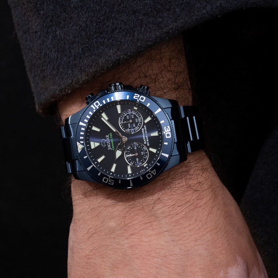 Часы Jaguar Connected J930/1 — нержавеющая сталь с pvd-покрытием, мужские