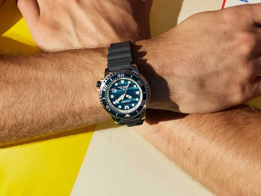Часы Citizen Promaster BN0167-09W — полиуретан, мужские