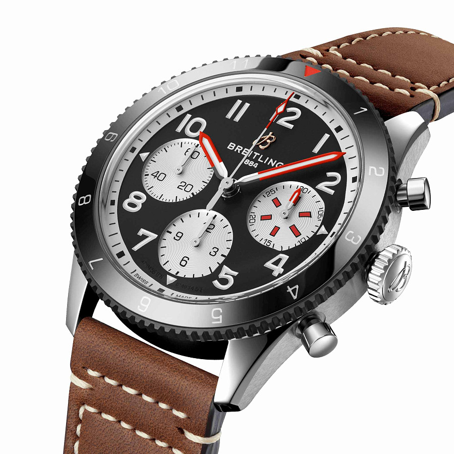 Часы Breitling Classic Avi Chronograph 42 Mosquito Y233801A1B1X1 — механические, сталь металл