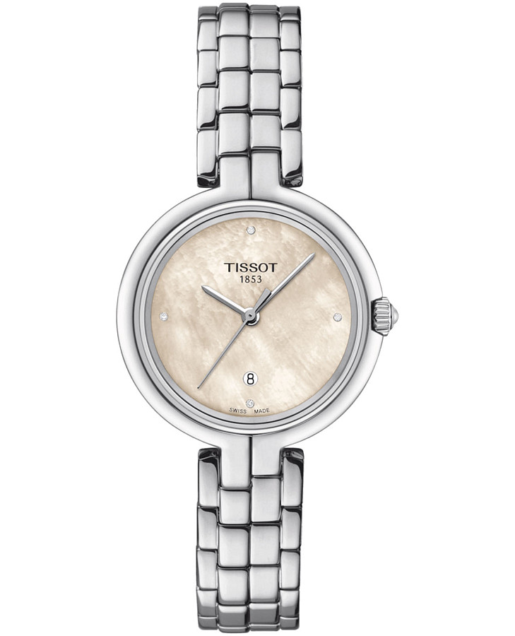 Часы Tissot Flamingo T094.210.11.116.02 — женские, перламутровый