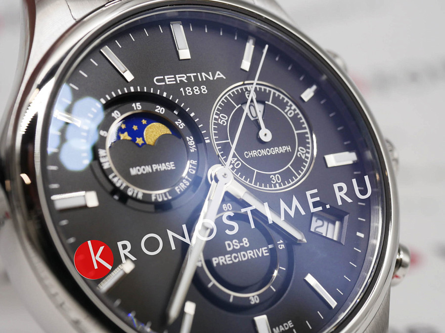 Часы Certina DS-8 Chronograph Moon Phase C033.450.11.051.00 — Швейцария, кварцевые
