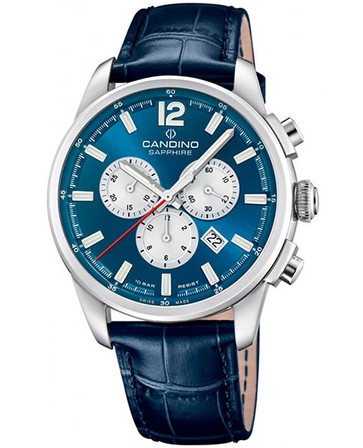 Часы Candino Chronograph C4745/5 — мужские, синий