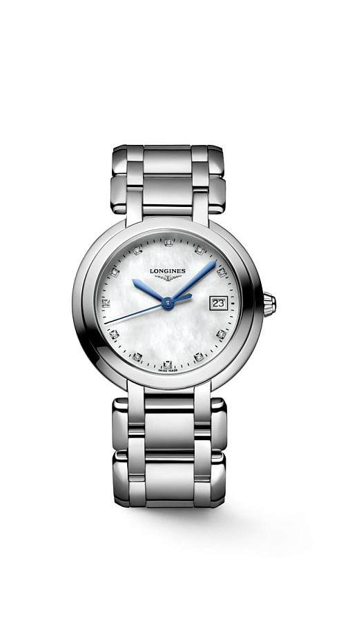 Часы Longines PrimaLuna L8.114.4.87.6 — кварцевые, металл сталь