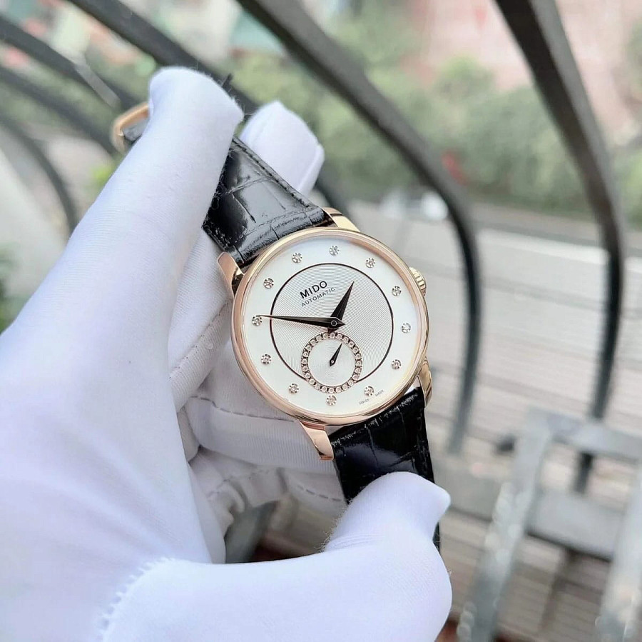 Часы Mido Baroncelli II Lady M007.228.36.036.00 — белый, металл сталь