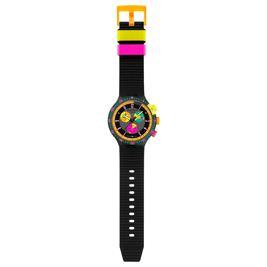 Часы Swatch Neon Seppia SB02B104 — силикон, женские