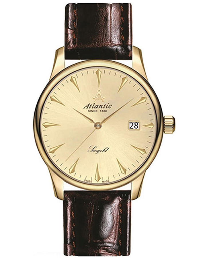 Часы Atlantic Seagold 95343.65.31 — мужские, шампань