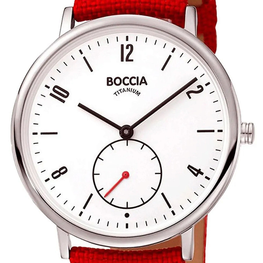 Часы Boccia Titanium 3350-01 — кварцевые, металл титан