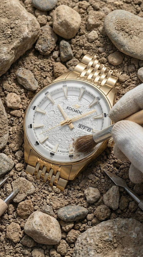Часы Космос Лунолёт K 073.20.33 — нержавеющая сталь с pvd-покрытием, мужские