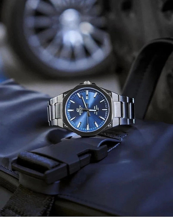 Часы Casio Edifice EFR-S108D-2AVUDF (EFR-S108D-2A) — сталь, Япония