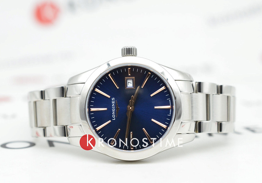 Часы Longines Conquest Classic L2.286.4.92.6 — кварцевые, сталь металл