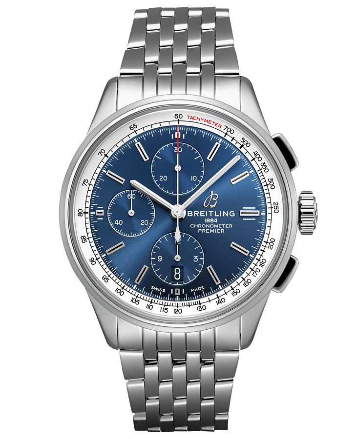 Часы Breitling Premier Chronograph 42 A13315351C1A1 — мужские, синий