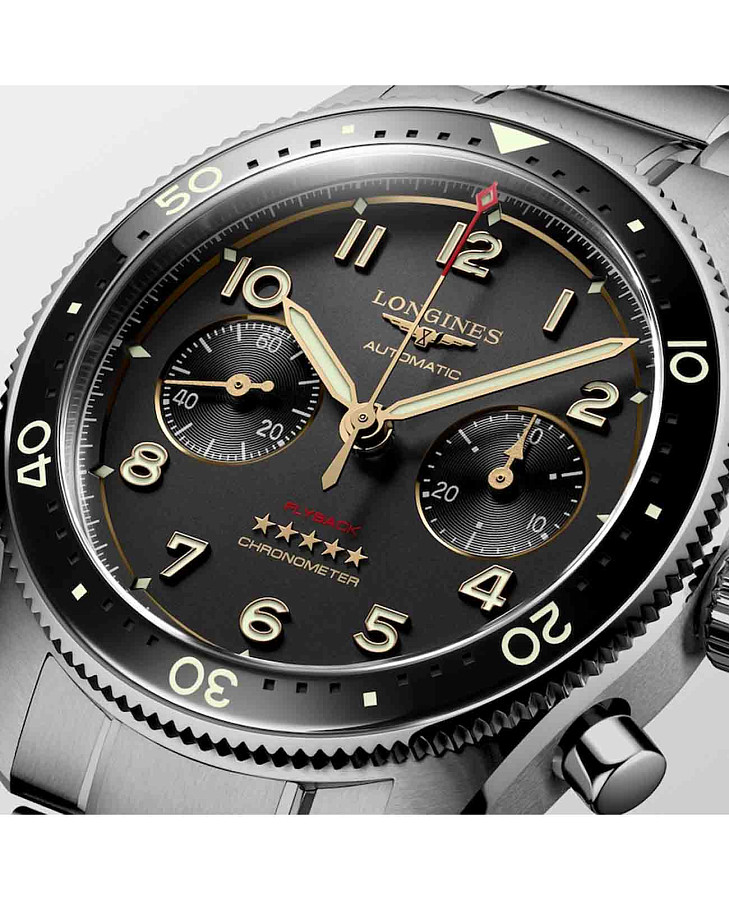 Часы Longines Spirit Flyback L3.821.1.53.6 — механические, сталь металл