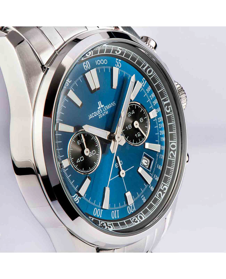 Часы Jacques Lemans Sport 1-2117ZC — кварцевые, металл сталь