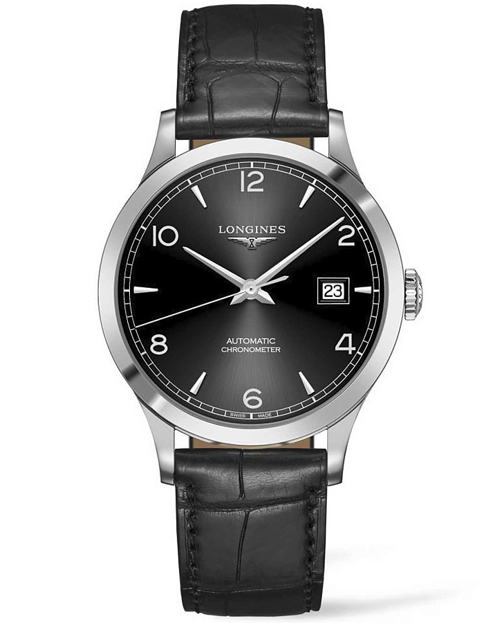 Часы Longines Record Collection L2.821.4.56.2 — мужские, черный