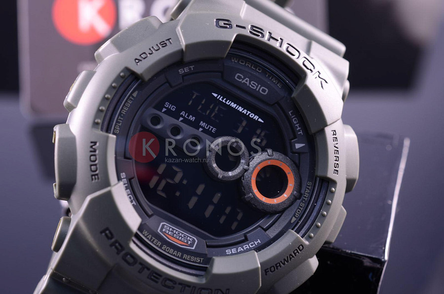 Часы Casio G-Shock GD-100MS-3 — черный, электронные