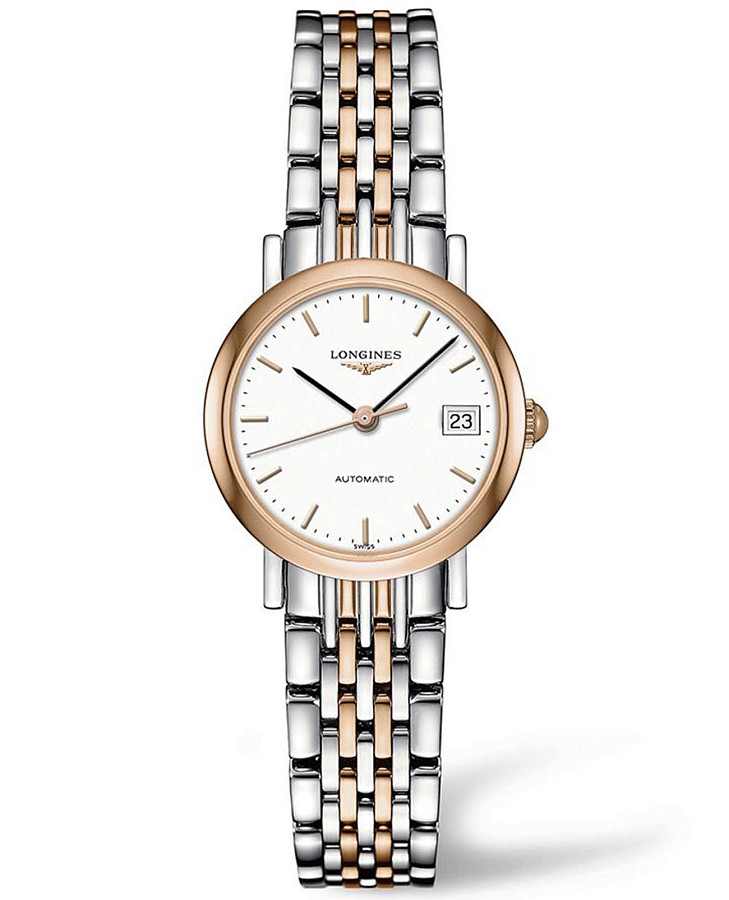Часы Longines Elegant L4.309.5.12.7 — мужские, белый