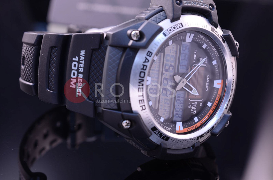 Часы Casio Collection SGW-400H-1B — мужские, пластик