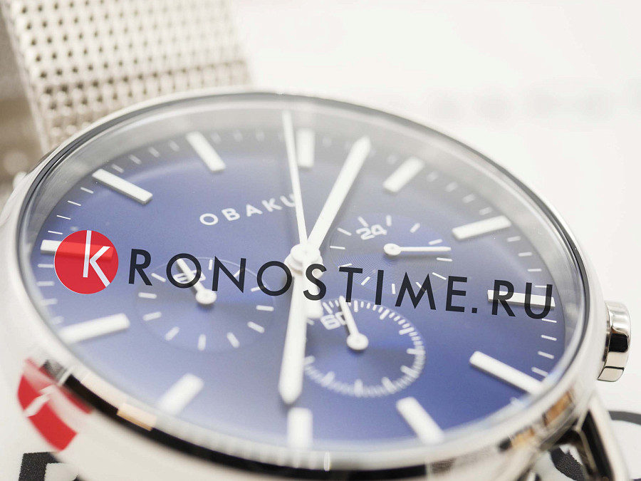Часы Obaku Havn Cyan V232GCCLMC — нержавеющая сталь, женские