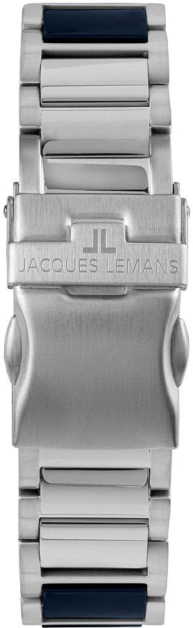 Часы Jacques Lemans High Tech Ceramic 42-10B — кварцевые, металл сталь