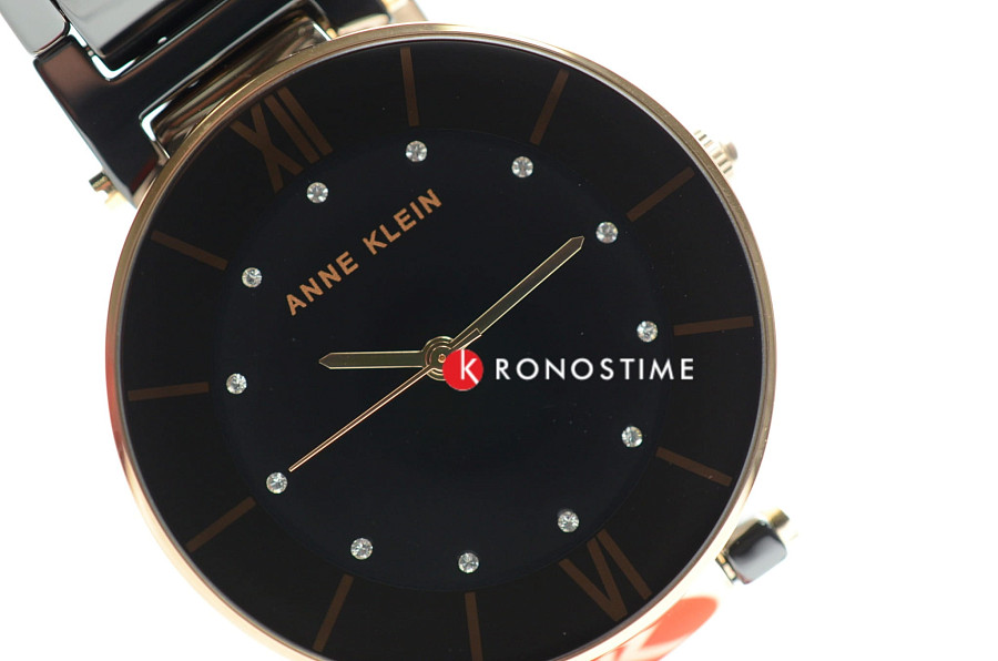 Часы Anne Klein Ceramics 3266BKRG — металл сталь, США