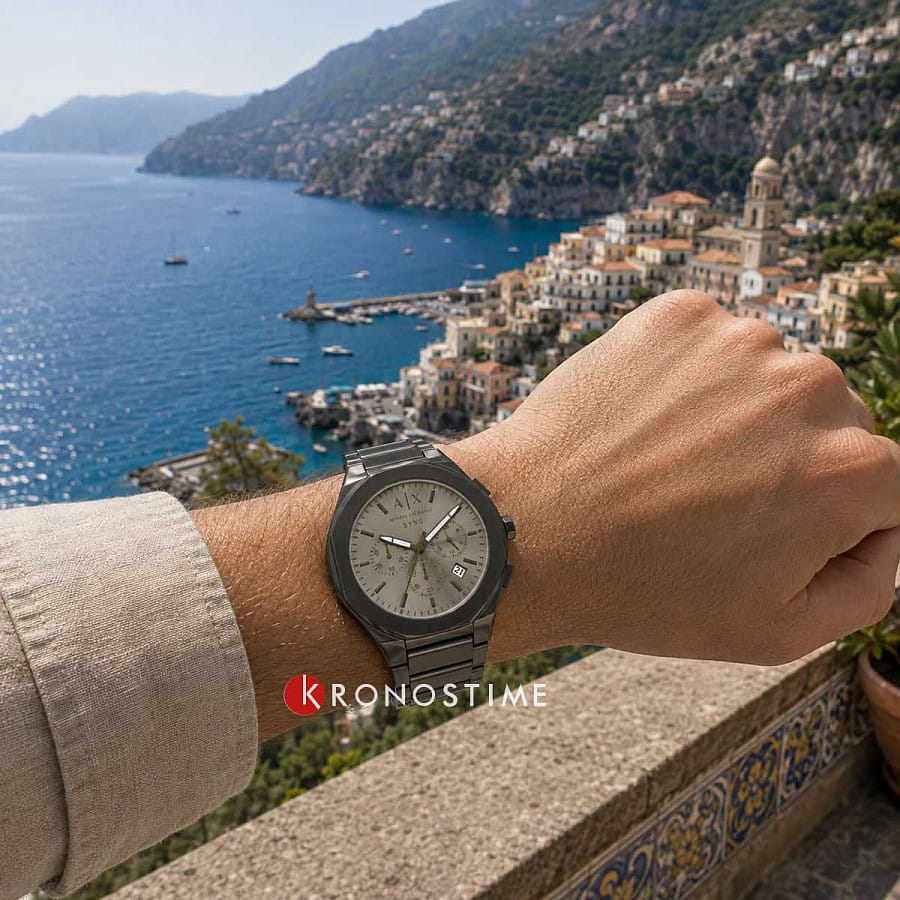 Часы Armani Exchange Sync AX4296 — золотистый, металл сталь