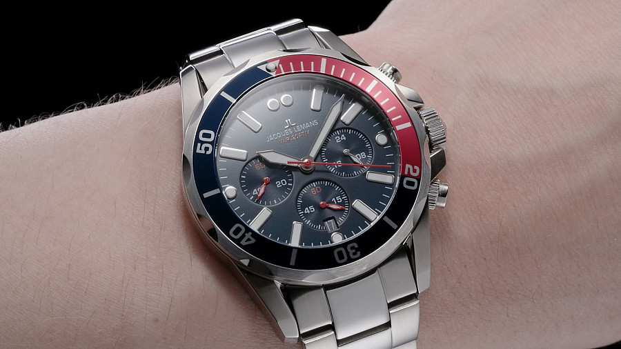 Часы Jacques Lemans Sport 1-2091G — кварцевые, металл сталь