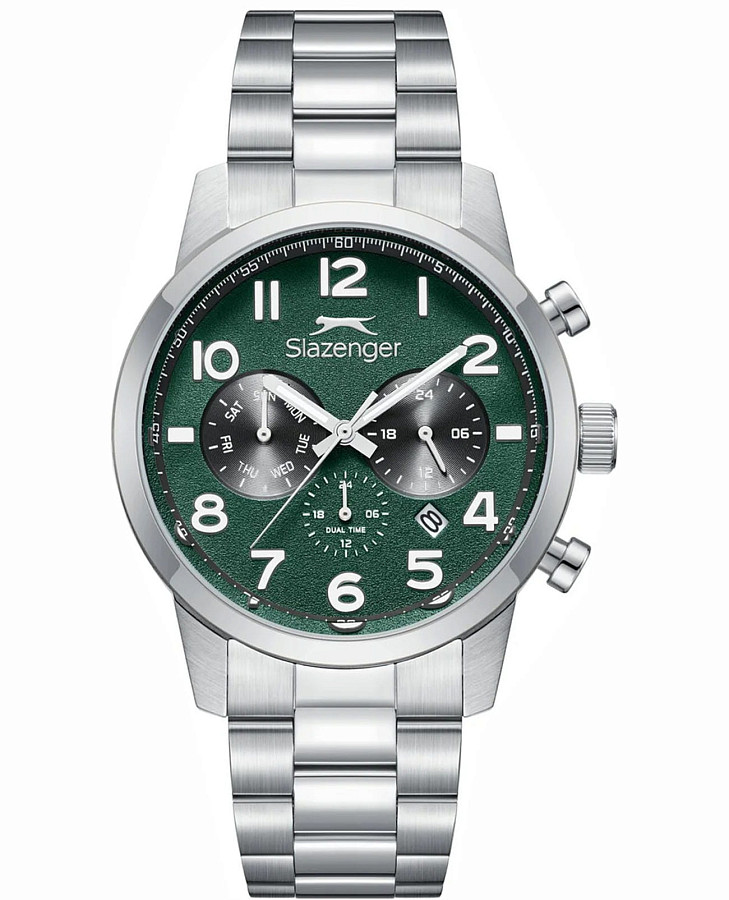 Часы Slazenger SL.09.2499.2.02 — мужские, зеленый