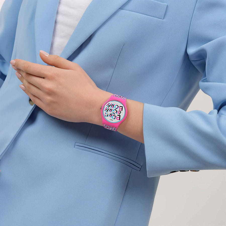Часы Swatch LOVE & BLAH SO29Z156 — женские, силикон