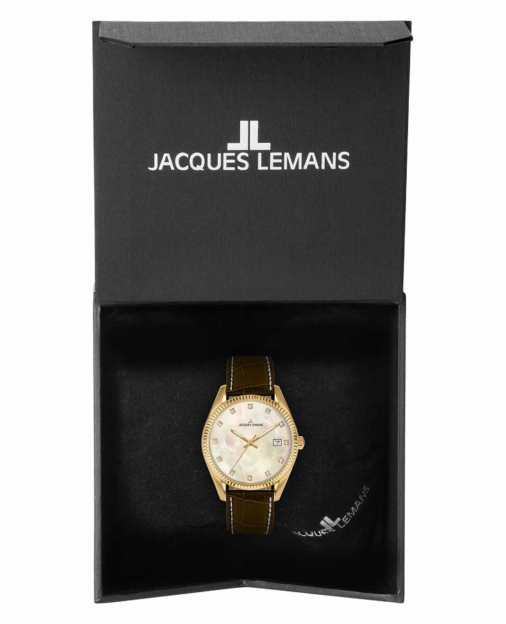 Часы Jacques Lemans Derby 50-4Y — кварцевые, сталь