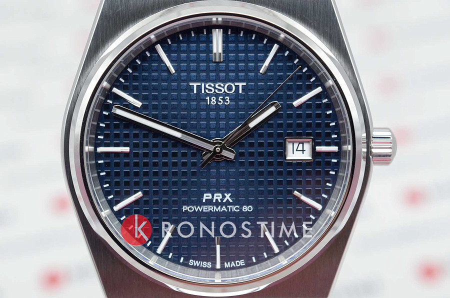 Часы Tissot PRX Ocean Blue Powermatic 80 T137.407.11.041.00 — сталь металл, Швейцария