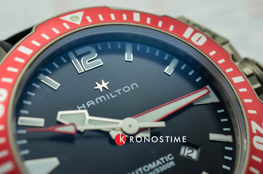 Часы Hamilton Khaki Navy Frogman Titanium Auto H77805335 — титан