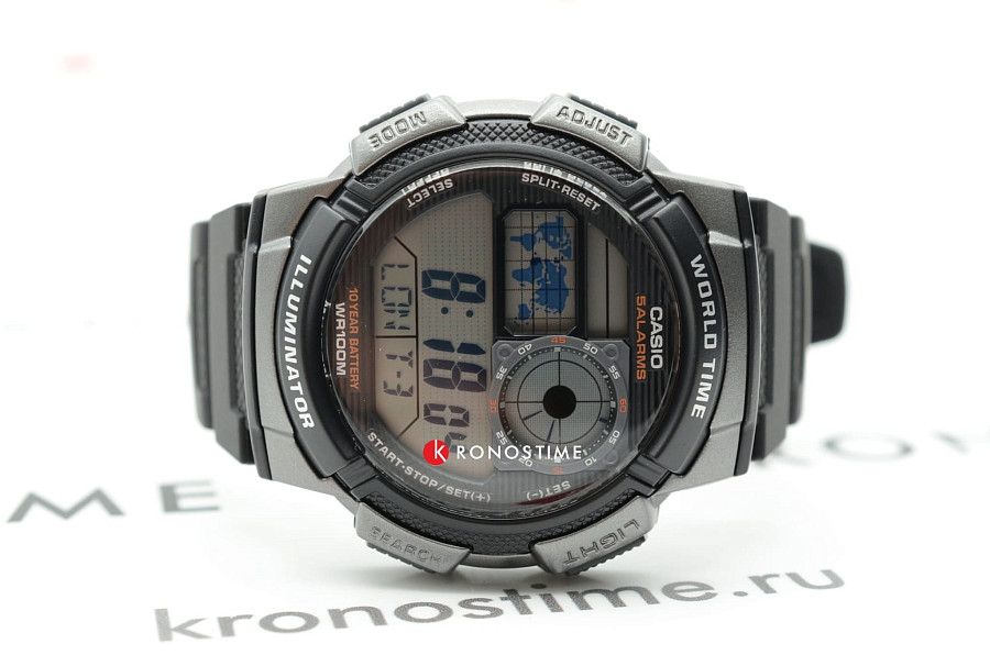 Часы Casio Collection AE-1000W-1BVDF (AE-1000W-1B) — пластик, Япония