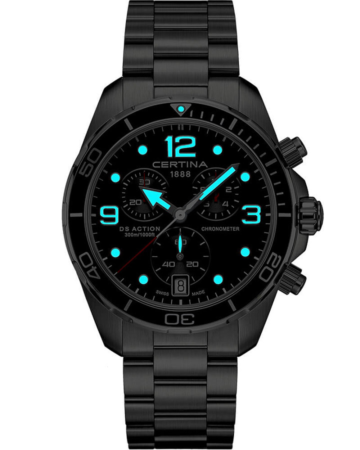 Часы Certina DS Action Chrono COSC C032.434.11.057.00 — кварцевые, сталь металл