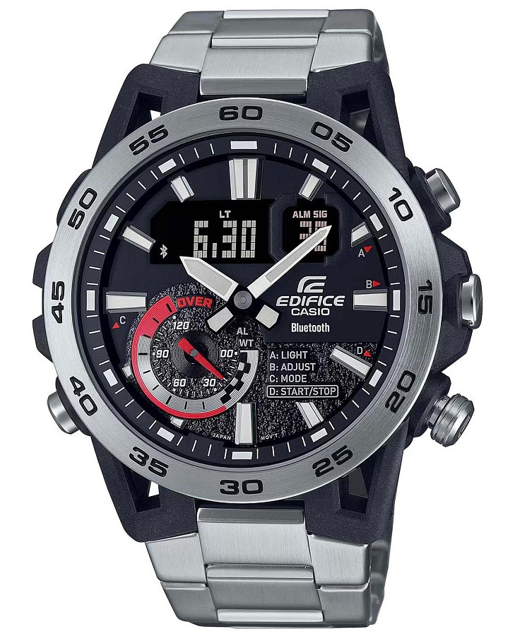 Часы Casio Edifice ECB-40D-1ADF (ECB-40D-1A) — мужские, серый