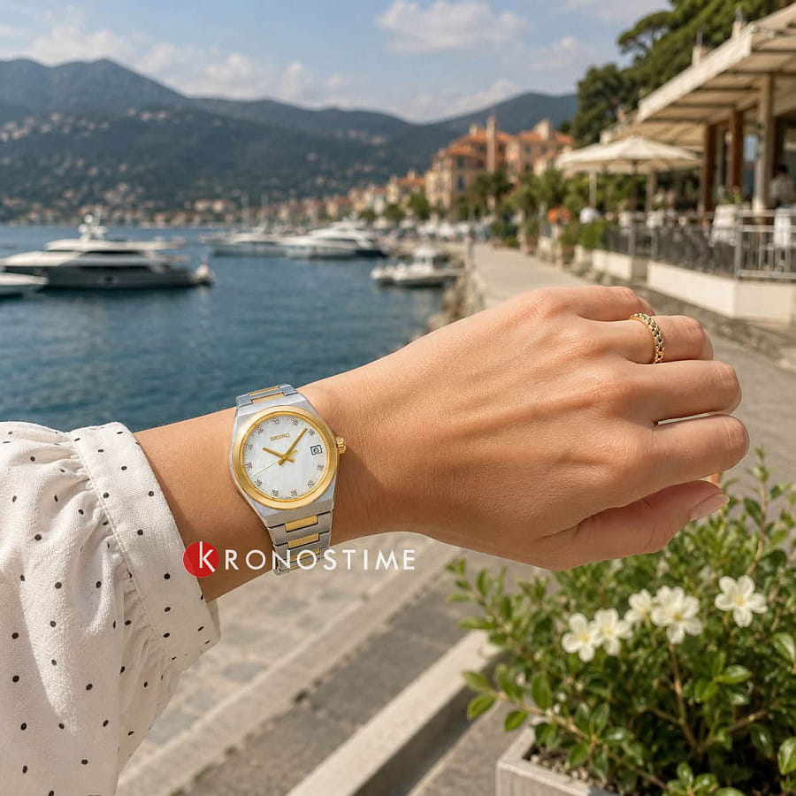 Часы Seiko Conceptual Series Dress SUR604P1 — белый, металл сталь