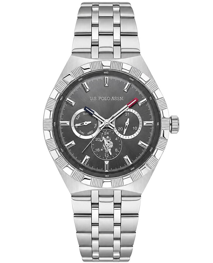 Часы U.S. Polo Assn. Crossing USPA1140-01 — мужские, серый
