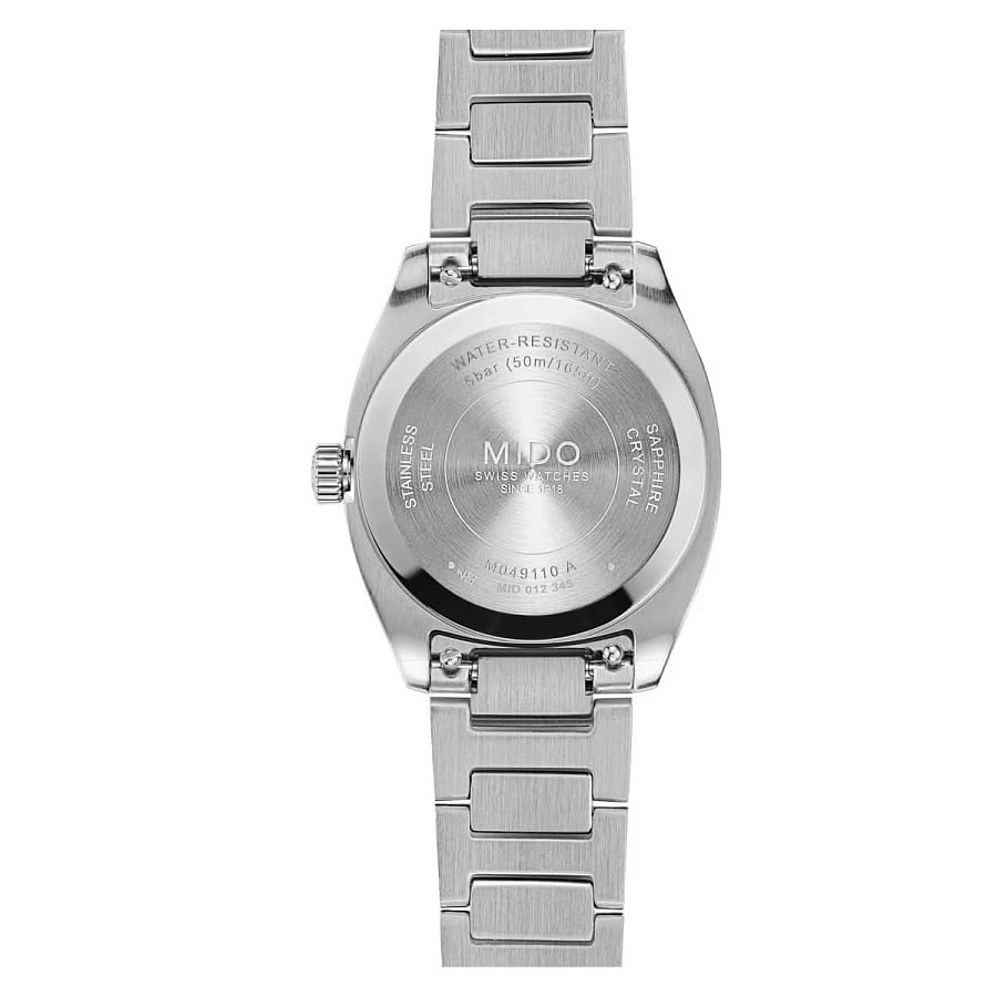 Часы Mido Multifort TV 28 Quartz M049.110.11.263.00 — кварцевые, металл сталь