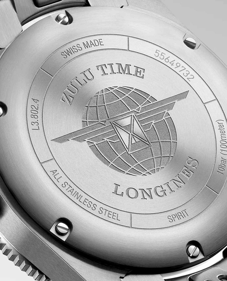 Часы Longines Spirit L3.802.4.53.6 — черный, сталь