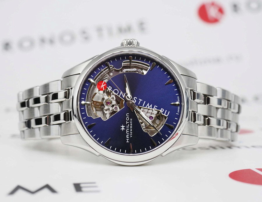 Часы Hamilton Jazzmaster Open Heart Auto H32215141 — женские, нержавеющая сталь