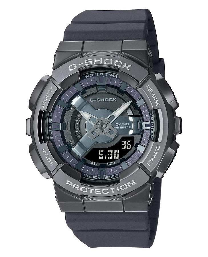 Часы Casio G-Shock GM-S110B-8ADR (GM-S110B-8A) — мужские, серый