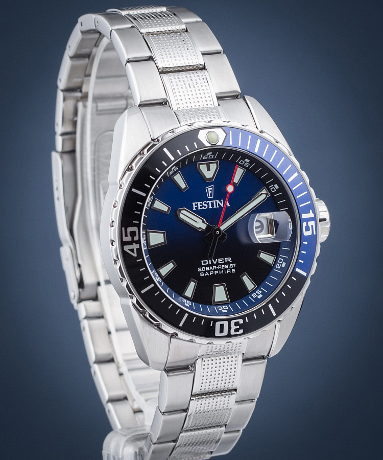 Часы Festina The Originals F20669/5 — кварцевые, сталь металл