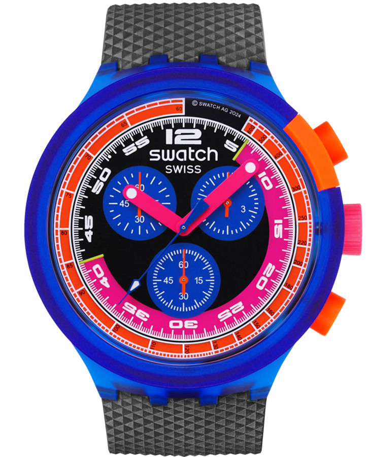 Часы Swatch Big Bold Chrono Biosourced SB06N102 — мужские, синий
