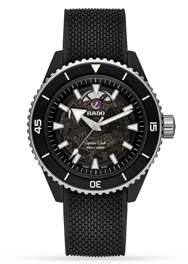Часы Rado Captain Cook High-Tech Ceramic R32127156 — мужские, черный